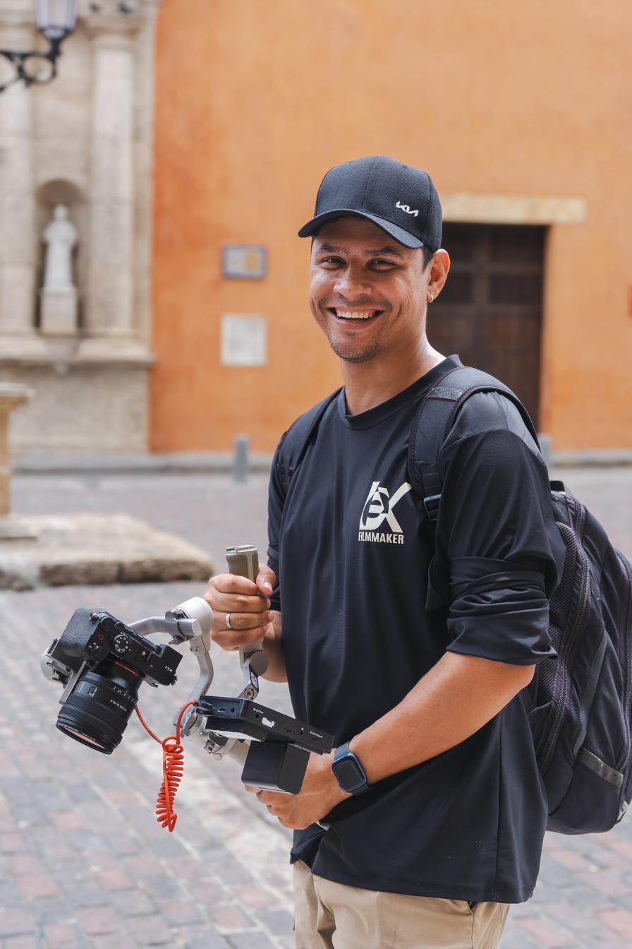 Lex grabando en Cartagena